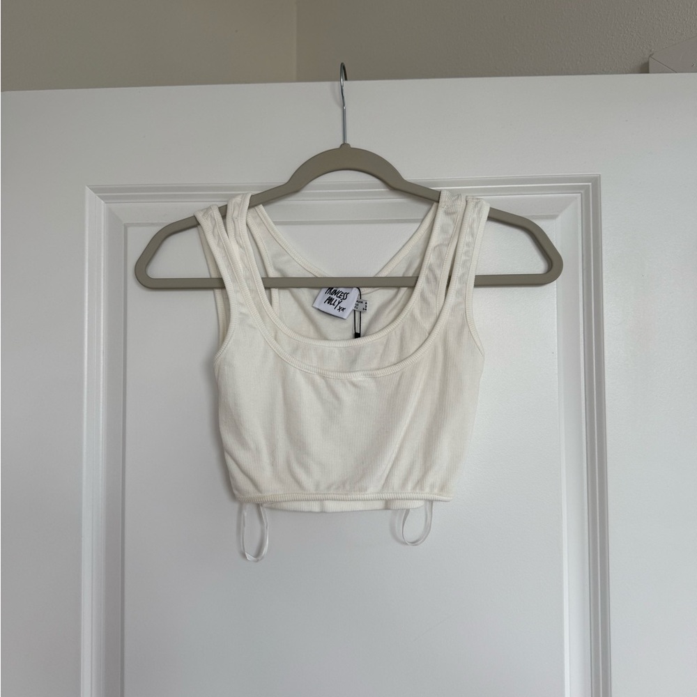 Princess Polly White Crop Top